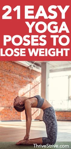 Doing yoga to lose weight is a great way to gain balance back in your life. Here are 21 yoga asanas for beginners and advanced people that will help you burn fat, lose weight, build strength, and increase flexibility. Fitness Poses, Morning Workouts, Wall Workout, Handy Man