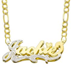 PRICES MAY VARY. You can choose any name up to 8 letters. Contact us for extra letters or any customization request. Select "Gift Message" in the Cart and input your name at the Checkout. Solid 14 Karat Gold Height: 0.50 inches Width: 1.37 inches (it varies on how many characters on letters) This necklace is made of 14 karat solid gold. The pendant rests from a white pave figaro chain closing with a lobster claw clasp. The chain length is available from 12-inch to 20-inch. Chain Clothing, 3d Name, Figaro Chain, Name Necklace, Pyramid, Two Tone, Chain, Gold