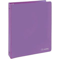 a purple binder on a white background