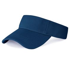 PRICES MAY VARY. Package Includes -- There is 1 piece of navy blue sun visor cap with adjustable band back closure, it can be worn with different costumes, one size fits most people. Approx. Size -- Hat Length: 28 cm (11 in.), Brim Length: 7 cm (2.8 in.), Hat Circumference: 54-58 cm (21.3-22.8 in.), it can be adjusted according to the head circumference to make the hat fit comfortably on the head. Quality Material -- The athletic mesh visor hat is made of lightweight cotton material with comfort Navy Sports Hat For Summer, Navy Adjustable Baseball Cap For Sports Events, Navy Adjustable Baseball Cap For Sports, Curved Brim Sports Visor, Cheap Navy Visor Baseball Cap, Navy Adjustable Fitted Visor Hat, Navy Outdoor Visor Hat, Blue Breathable Baseball Cap With Visor, Navy Outdoor Visor Baseball Cap