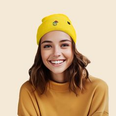 Elevate your spring style with our whimsical Mushroom Frog, featuring a charming design that adds a touch of magic to any outfit. Introducing our cozy Knit Beanie Hat, a winter essential designed to keep you stylishly warm during chilly weather. Crafted with premium knit fabric, this hat offers both comfort and durability, making it perfect for cold weather adventures in the winter and fall months. Whether you're hitting the slopes, exploring the city streets, grabbing coffee with friends, or at Fall Cap, Cool Dad Hats, Mushroom Frog, Yellow Beanie, Trending Hats, Fall Months, Embroidered Beanie, Coffee With Friends, Hat Knit