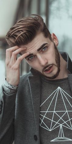 Beard Styles Short, Undercut Men, Black Curls, Beard Hairstyle, Men Haircut Styles, Cool Hairstyles For Men