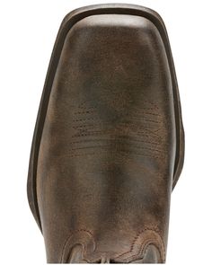 Ariat Men's Rambler Antiqued Cowboy Boots - Square Toe, Brown Rugged Boots With Leather Sole For Western-themed Events, Rustic Boots With Plain Toe And Leather Lining, Rustic Plain Toe Boots With Leather Lining, Rustic Boots With Leather Lining And Plain Toe, Rugged Boots With Leather Lining For Western-themed Events, Distressed Brown Rugged Moc Toe Boots, Rugged Distressed Brown Moc Toe Boots, Rugged Boots For Western-themed Events With Plain Toe, Western Waterproof Boots With Leather Footbed And Plain Toe