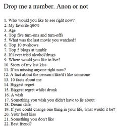 a poem with the words drop me a number