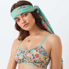 Spell Hendrix Bralette In Sky - Gorgeous Blue Red Yellow Floral With Lace Trim And Adjustable Straps. Generous Sizing On This Particular Style. Brand New In Packaging. Love Love This Print. New With Tags 76% Recycled Polyester 24% Elastane Size Large Green Summer Bra With Adjustable Straps, Summer Green Bra With Adjustable Straps, Summer Beach Bra With Floral Print, Spring Bra With Delicate Straps, Summer Multicolor Bra, Spring Floral Print Multicolor Bra, Multicolor Beach Bra For Spring, Red Bralette, Spell Designs