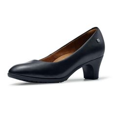 Olivia is designed to rise to any occasion. This womens high heel dress shoe features just a touch of elegant elevation while offering a slip-resistant outsole that aids in transitioning between different floor surfaces. The water-resistant upper helps repel spills, and the removable insole enhances comfort. Size: 10.  Color: Black.  Gender: female.  Age Group: adult. Elegant High Heel Court Shoes With Arch Support, Elegant High Heels With Arch Support, Formal High Heels With Arch Support, Slip-on Heels With Arch Support For Work, Round Toe Heels With Arch Support For Work, Workwear Heels With Arch Support And Round Toe, Formal Court Shoes With Arch Support And Round Toe, Office Heels With Arch Support And Round Toe, Office Heels With Arch Support