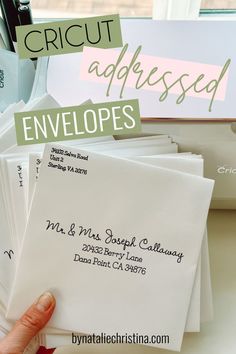 Address Envelopes With Cricut Cricut Wedding Invites Diy Invitation Templates, Best Cricut Font For Addressing Envelopes, Diy All In One Wedding Invitations, Fall Wedding Invitations Diy Cricut, Cricut Party Invitations Diy, Wedding Invites With Cricut, Addressing Wedding Invitations Cricut, Wedding Invite Addressing, Cricut Writing On Envelopes