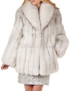 Hover over image to zoom Luxury Winter White Long Sleeve Fur Coat, Elegant Winter White Fur Coat With Faux Fur Lining, Elegant Winter White Faux Fur Coat, Elegant Winter Faux Fur Coat, Luxury Winter White Fur Coat, Luxury Winter White Fur Coat For Winter, Elegant Winter White Faux Fur Outerwear, Elegant Fluffy Mink Outerwear, Fox Fur Jacket