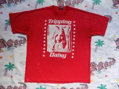 Reserved Vintage 90S Tripping Daisy T Shirt Mid 90S Pop Alternative Rock 90s Style Screen Print T-shirt, 90s Style Red T-shirt, Mid 90s, Alternative Rock, Hoodie Fashion, Colorful Prints, Vintage 90s, Long Sleeve Tees, Daisy