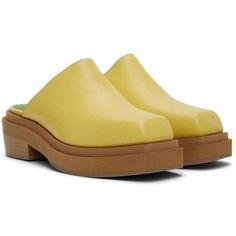 Stand Out In These Absolutely Gorgeous Yellow Eckhaus Latta “Zoe Clogs”. I Absolutely Love These Clogs But They’re Just Too Big On Me (I’m A Us Size 9, These Are More 9.5-10). Fair/Worn Condition. Original Box Included! #Clogs #Eckhauslatta #Chunkyshoe Eckhaus Latta, Chunky Shoes, Mule Clogs, Mules Shoes, Clogs, Original Box, Women Shoes, Yellow, Women Shopping