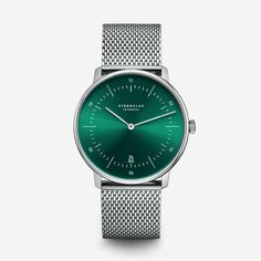 Naos white – sternglas.com Elegant Green Watches With Rectangular Dial, Modern Green Watch With Rectangular Dial, Modern Green Quartz Watches, Green Chronograph Watch With Rectangular Dial, Green Chronograph Watches For Formal Occasions, Modern Green Watch Accessories With Round Dial, Modern Green Analog Watch Accessories, Green Stainless Steel Watch As Gift, Green Stainless Steel Watch Gift