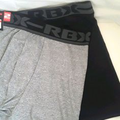 Rbx Sports Performance Underware Xl 90% Polyester, 10% Spandex Color 1-Gray 1-Black (Set Of 2) Size Xl Mens New With Tags Sporty Gray Boxer Briefs For Workout, Casual Gray Boxer Briefs For Gym, Sporty Gray Boxer Briefs For Sports, Sporty Stretch Gray Boxer Briefs, Sporty Gray Moisture-wicking Boxer Briefs, Gray Moisture-wicking Sporty Boxer Briefs, Gray Multi-pack Boxer Briefs For Sports, Gray Sports Bottoms Multi-pack, Gray Sports Bottoms Multipack