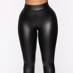 Liliana Faux Leather Leggings - Black Really Cute Leather Leggings, They Were Just Too Small For Me. These Are A Size Medium But Are Way Smaller Than Advertised. They Would Fit Sizes 3-5 Well. They Do Stretch Only Tried Them On Once. Fashion Nova Pants, Faux Leather Leggings, Leather Leggings, Black Leggings, Fashion Nova, Pant Jumpsuit, Pants For Women, Faux Leather, Size Medium