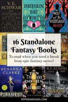 While I LOVE a good fantasy series, sometimes I'm just not in the mood to commit to thousands and thousands of pages. So if you're like me and need a quick break from epic series, here are 16 standalone fantasy books that you can add to your TBR! Standalone Fantasy Books, Satisfying Pics, Best Fantasy Series, Adult Fantasy Books, Epic Fantasy Books, Not In The Mood, Fantasy Books To Read, Recommended Books To Read, Need A Break