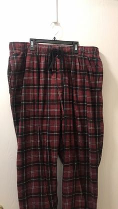 New Croft&Barrow Men Plaid Flannel Lounge/Pajama PJ Pants Big&Tall 2XB Bin F-1 Brown Pajama Pants, Band Au, Pj Pant, Outfit References, Vintage Pajamas, Dr Closet, Plaid Pajama Pants, Lounge Pajamas, Plaid Pajamas