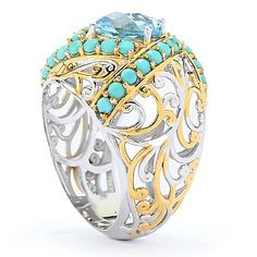 Gems en Vogue
2.64ctw Cushion
Shape Sky Blue
Topaz & Faceted
Turquoise Ring Vogue Jewelry, Fall Rings, Mens Gold Jewelry, Italian Jewelry, Sky Blue Topaz, Coin Jewelry, White Mark, August Birth Stone, Pendant Rings