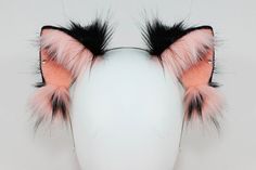 Ears Cosplay, Pastel Accessories, Fox Costume, Kawaii Wigs, Steampunk Goth, Wolf Ears, Pet Spaces, Fox Ears, Cat Costume