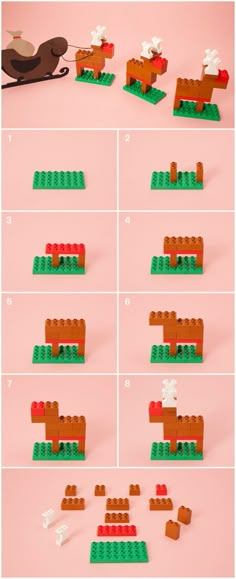 the instructions for how to make lego animals