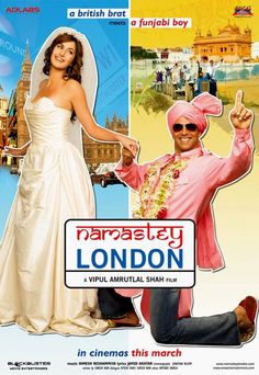 Namastey London (2007) Namaste London, Namastey London, Bollywood Poster, Hindi Bollywood Movies, Imdb Movies, Bollywood Posters, London Poster, Bollywood Photos, Player 1