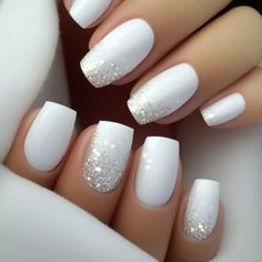 January Nails, French Wedding, Dipped Nails, Bridal Nails