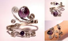 Amethyst Bracelet Silver, Amethyst Bracelet, Genuine Amethyst Bracelet, Silver Amethyst Bracelet, Amethyst Jewelry, Purple Bracelet This stunning amethyst bracelet cuff curves gracefully around the wrist and is accentuated by amethyst gemstones. Are you looking for that perfect womens gift? This wire wrapped jewelry is the perfect accessory for any boho look! Ideal for everytime and really stunning for a casual style. It is good for gift and daily use. This amethyst cuff bracelet made of silver Purple Wire Wrapped Bracelet, Purple Wire Wrapped Bangle Jewelry, Purple Amethyst Wire Wrapped Bracelets, Wire Wrapped Amethyst Bracelets In Purple, Wire Wrapped Purple Amethyst Bracelets, Purple Wire Wrapped Bracelets As Gift, Wire Wrapped Amethyst Bracelet, Unique Adjustable Amethyst Bracelets, Unique Amethyst Bracelets With Natural Stones