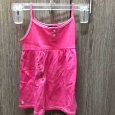 Cute Flared Style; Perfect For Summer Casual Sleeveless T-shirt For Playwear, Solid Cotton Tops For Playwear, Basic Spring Tops For Playwear, Basic Spring Playwear Tops, Basic Tops For Playwear In Spring, Casual Cotton Tops For Playtime, Basic Cotton Tops For Playwear, Fitted Cotton T-shirt For Playwear, Pink Cotton Top For Playtime