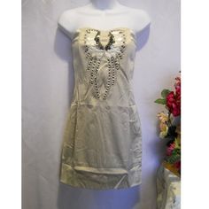 Nikibiki Gray Embellished Strapless Sexy Fitted Holiday Party Mini Dress Size S Nikibiki Women's Dress Mini Strapless Gray Embellished Sexy Fitted 15-11910 Lc 3041 # W 123 (W16) Fabric: 50% Polyester 47% Cotton 3% Spandex Color On Tags: None Wash Instructions: Dry Clean Neck Type: Strapless Waist Type: Fitted Length Type: Above Knee Sleeve Type: Strapless Hip Type: Fitted Closure Type: Back Zipper Made In: China Tag Style #: D6788 Rn #: 115014 Special Details: Sequins; Beads: Studs Unstretched M Strapless Embellished Mini Dress For Party Season, Strapless Embellished Mini Dress For Night Out, Chic Embellished Strapless Dress For Spring, Embellished Strapless Dress For Spring, Embellished Strapless Mini Dress For Party Season, Summer Embellished Strapless Dress For Night Out, Summer Night Out Embellished Strapless Dress, Embellished Strapless Dress For Summer Night Out, Strapless Embellished Dress For Night Out