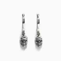 Weight: 3.48 gWidth: 6.08 mmHeight: 11.1 mmThickness: 4.1 mmMaterial: Plating Color: Classic Sterling Silver Skull Jewelry, Jeulia Jewelry, Silver Earrings Online, Skull Earrings, Gifts For My Sister, Lovely Earrings, Online Earrings, Quality Jewelry, Lovely Gift