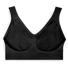 Hanes Cozy Bra, seamless pullover, all day comfort, 96% NYLON/ 4% SPANDEX Made in HONDURAS Black Bra, Honduras, Spandex, Outfit Accessories, Bra, Clothes For Women, Black