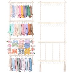 PRICES MAY VARY. cloth 【LARGE SAVINGS CAPACITY】((BOWS AND HEADBANDS NOT INCLUDED) Size: 78*34.5cm/30.5*13.7 inches.Designed with 1 row baby bow organizer for girls hair bows can hold up to 40 pcs small hair clips, 3 rows headbands organizer with 30 hooks can hold up to 60 pcs hair headbands.Organize all of baby’s hair accessories in one easy place! 【HIGH-QUALITY MATERIAL】The hook of this baby girl headband storage rack has added a new design concept, which is not easy to fall off and can better Baby Headband Storage, Toddler Girls Room, Baby Headband Holders, Bohemian Braid, Hair Accessories Organizer, Headband Storage, Hair Bow Organizer, Headband Organizer, Bow Organizer