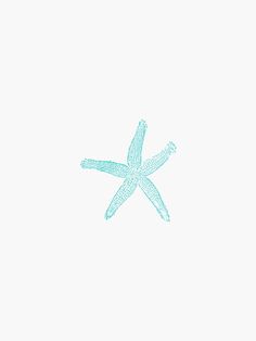 an image of a starfish in the water on a white background with blue ink