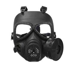 Steampunk Gas Mask, Paintball Marker, Safety Mask, Discord Banner, Face Protection, No Background