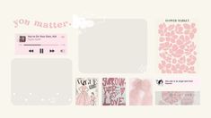 an image of a website page with pink and white flowers on the front, and text that reads you matter