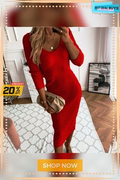 Long Sleeve Pit Strip Dress Winter Bodycon V-neck Dress, Winter V-neck Bodycon Dress, Fall Bodycon V-neck Dress, Fall V-neck Bodycon Dress, V-neck Bodycon Dress For Winter, Non-stretch Bodycon Dress For Going Out In Spring, Spring Bodycon Dress For Going Out, Casual Solid Color Bodycon Dress For Fall, Casual Non-stretch V-neck Bodycon Dress