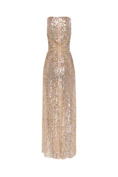 Luxury Embellished Long Dress, Luxury Long Embellished Dress, Luxury Sleeveless Sequin Formal Dress, Luxury Sequin Midi Dress, Luxury Maxi Length Dresses For Party Season, Luxury Long Party Dress, Elegant Long Dress With Sequins, Embellished Long Dress For Gala, Long Embellished Dress For Gala