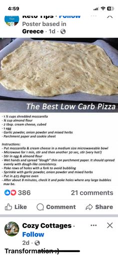 the best low carb pizza recipe on instagram