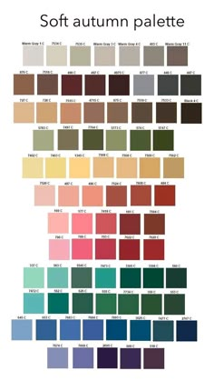 Soft Autumn Light Color Palette, Soft Autumn Deep, Soft Autumn Color Palette, Brand Colours, Tips To Be Happy, Colour Analysis