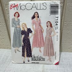 the sewing pattern for this misses dress is very easy to sew