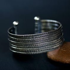 Engraving oxidized sterling silver stack cuff bracelet Silver Bracelet Stack, Mixed Metal Bracelets, Tarnished Jewelry, Chiang Mai Thailand, Brass Bracelet, Copper Bracelet, Oxidized Sterling Silver, Chiang Mai, Gemstone Bracelets