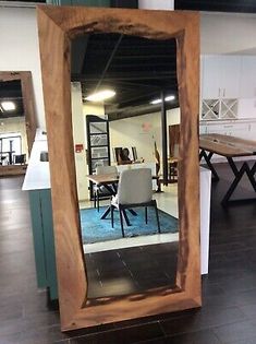 Visit mirrorstart.com for more styles | 39" x 79". Full Body Mirror Wood Frame, Wooden Full Length Mirror, Large Wood Mirror, Large Wooden Mirror, Country Mirror, Rustic Mirror Frame, Western Mirror, Wooden Mirrors, Barn Wood Mirror