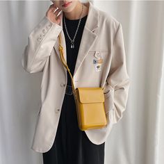 A must-have style for daily adventures, our vertical crossbody mini box bag goes with everything. Whether you're slipping into a two-piece or an oversized cardigan, this bag defines your outfit with its unique silhouette made from rigid PU leather.
Gender: UnisexMaterial: PU LeatherSize: Mini (18.5 x 13 x 5 cm)Type: Messenger / CrossbodyClosure: Magnetic Buckle Trendy Rectangular Business Phone Bag, Trendy Rectangular Phone Bag For Business, Rectangular Phone Bag For Fall Travel, Rectangular Phone Bag For Travel In Fall, Rectangular Fall Travel Phone Bag, Rectangular Travel Phone Bag For Fall, Trendy Rectangular Phone Bag For Fall, Rectangular Mobile Phone Box Bag For Fall, Brown Mustard