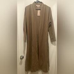 Nwt Tan Light Xs But Fits Like A Sm/Med Trench Coat Fall, Beige Long-sleeved Cotton Kimono, Womens Dress Coats, Long Coat Jacket, Houndstooth Coat, Open Front Jacket, Spring Coat, Trench Coats Women, Trench Coats