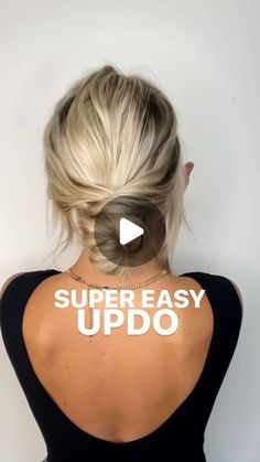 Blonde French Twist Hairstyles Easy Evening Updo, Do It Yourself Bridal Hair, Quick Hair Updos, Cute Easy Updos For Medium Hair, Easy Updos For Medium Hair For Beginners, Easy Hair Updos For Beginners, Updos For Shoulder Length Hair, Easy Up Do