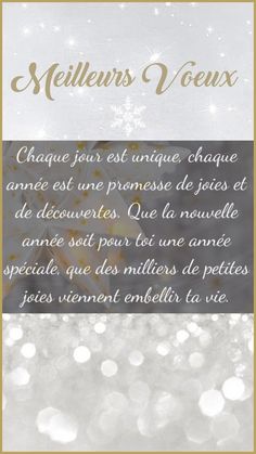 a white and gold card with the words'seillers voeux '