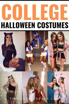 Easy college halloween costume ideas 2020 | trendy halloween costumes | College halloween costumes for parties | Creative college halloween costumes Creative College Halloween Costumes, College Costumes, Halloween Costumes Diy Couples, Pretty Costume