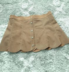 Suede skirt Vintage Brown Skirt With Buttons, Retro Brown Skirt With Pockets, Retro Brown Skirt, Retro Brown Mini Skirt, Retro Mini Skirt With Pockets, Vintage Beige Mini Skirt, Retro Fitted Brown Skort, Retro Beige Lined Skirt, Vintage Mini Bottoms For Fall