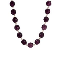 Featuring a mesmerizing array of round, fire-polished faceted beads, this 1928 necklace adds a touch of sophistication to any outfit. Featuring a mesmerizing array of round, fire-polished faceted beads, this 1928 necklace adds a touch of sophistication to any outfit. FEATURES Length: 0.45 in. Chain length: 16 in. + 2-in. extender Clasp: lobster-claw Metal: alloy Material: glass Plating: gold tone, silver tone Finish: polished Size: One Size. Color: Purple. Gender: female. Age Group: adult. Elegant Crystal Necklace With Faceted Beads, Elegant Faceted Round Bead Crystal Necklaces, Elegant Beaded Necklaces With Faceted Round Beads, Elegant Faceted Round Crystal Necklaces, Elegant Round Faceted Crystal Necklaces, Elegant Faceted Crystal Necklace, Faceted Round Bead Crystal Necklace For Party, Faceted Crystal Round Necklaces For Party, Faceted Beads Crystal Necklace For Party