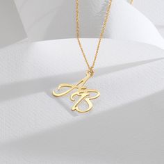 "Customizable Two Styles Nameplate Necklace for Her: Personalized engraved own name necklace gift idea in sterling silver 925, gold, rose gold. The perfect gift for mom, grandma, wife, sister, best friend or yourself. ✨ SIZE & MATERIALS ✨ Material: Sterling Silver 925, 18K Gold Plated Sterling Silver 925, 18K Rose Gold Plated Sterling Silver 925, 18K Gold Vermeil Plated Sterling Silver 925 Thickness: 0.7 mm / 0.03\" Measurements: 24.89 mm x 26.92 mm / 0.98\" x 1.06\" Chain style: Cable chain Cha Sterling Silver Name Necklace With Initials In Yellow Gold, Personalized Pendant Name Necklace, Customizable White Gold Initial Pendant Necklace, Elegant Gold Initial Necklace With Custom Name, Elegant Sterling Silver Nameplate Initial Necklace, Sterling Silver Initial Necklace In Yellow Gold, Customizable Yellow Gold Sterling Silver Initial Necklace, Personalized Rose Gold Name Necklace, Rose Gold Tarnish Resistant Charm Necklace For Anniversary