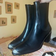 New Polo Ralph Lauren Black Leather Boots, Never Worn Besides Trying On. Originally $800 Polo Ralph Lauren Shoes, Ralph Lauren Leather, Mens Dress Boots, Ralph Lauren Shoes, Walker Boots, Rain And Snow Boots, Black Leather Boots, Snow Boots, Shoe Style