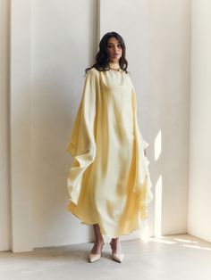 Loose maxi dress with rhinestones on collar :: LICHI - Online fashion store Dress With Rhinestones, Oversize Dress, Everyday Workout, Loose Maxi Dress, Online Fashion Store, Oversized Dress, Online Fashion Stores, Unique Items, Flare Skirt